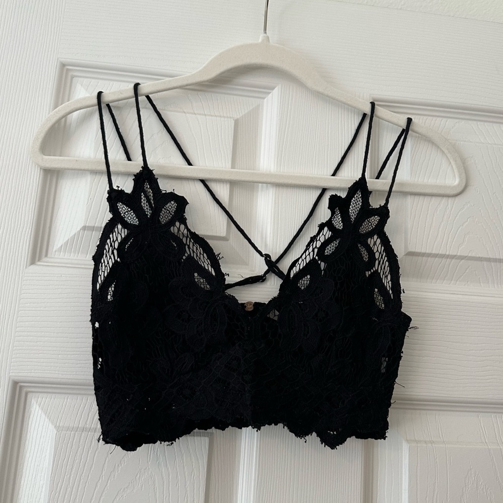 Free people black bandeau size xs